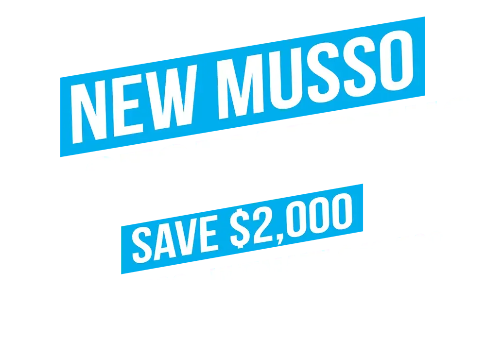 New Musso Factory Bonus - Save $2000*